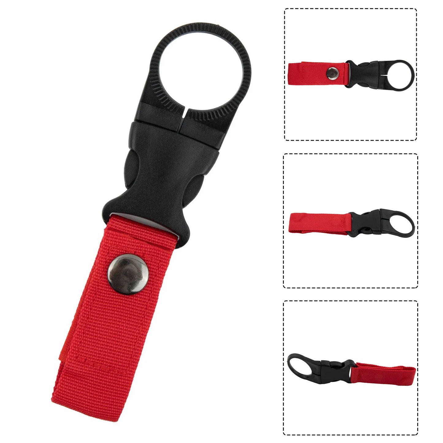 Versatile Nylon Webbing Water Bottle Holder Camping Gear For Backpacks Bikes Belts 14x2.5cm Outdoor Adventure Accessory