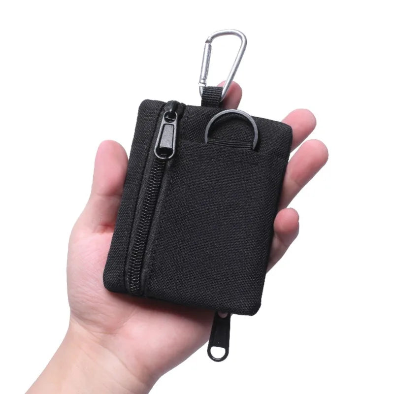 1PC Military Fan Pocket Bag Mini Portable Key Card Bag EDC Pocket Outdoor Sports Pocket Pack With Clasp Hunting Accessories