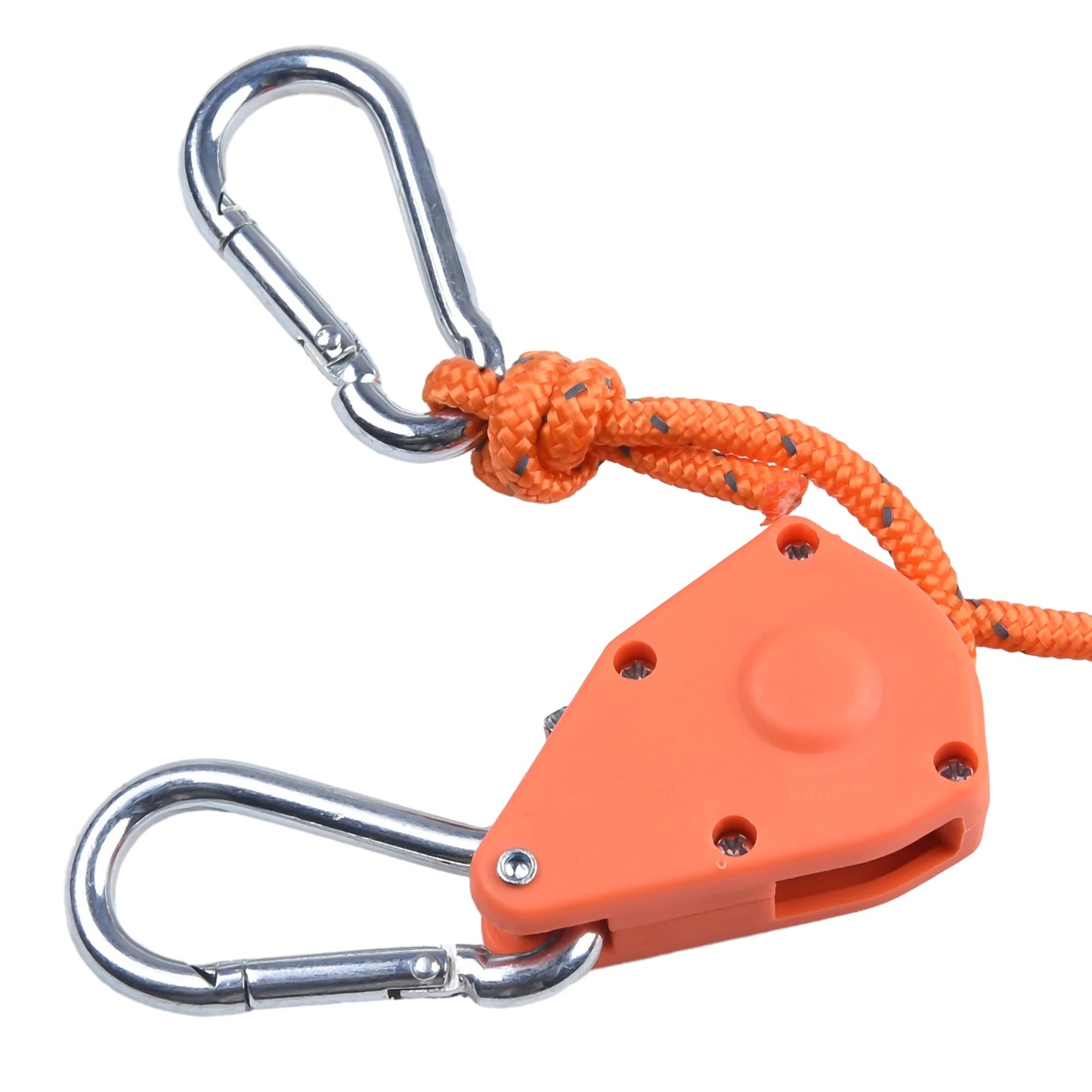 Secure and Fast Locking Tent Rope Hanger, Adjustable Lanyard Pulley Hook, Perfect for Outdoor Adventures and Sleeping Bags