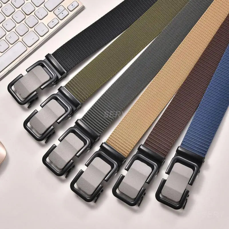 Nylon Belt Adjustable Automatic Buckle 120cm Long Belt Sports Accessories Outdoor Equipment Customer Favorite Mens Belt Belt