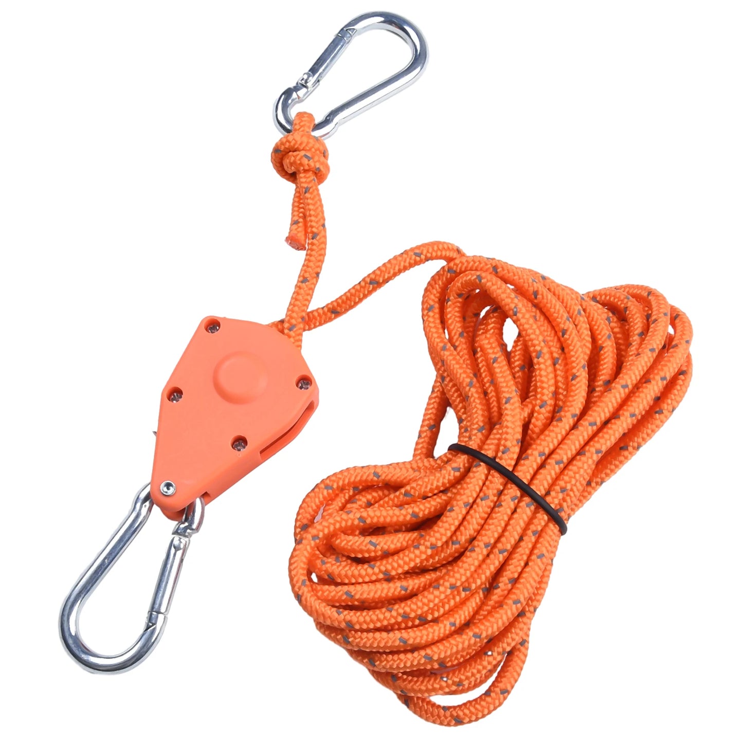 Secure and Fast Locking Tent Rope Hanger, Adjustable Lanyard Pulley Hook, Perfect for Outdoor Adventures and Sleeping Bags