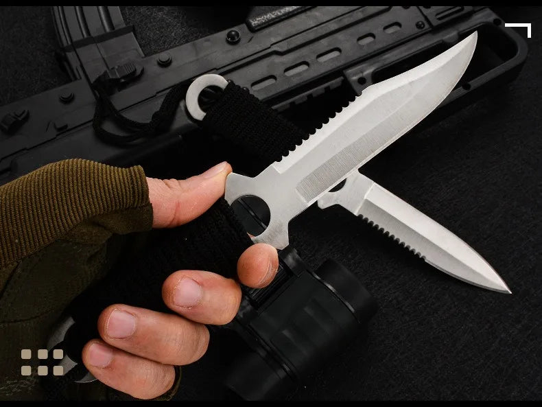 Outdoor Carry Small Straight Knife Camping Tactical Diving Hunting Knife High Hardness Survival Wilderness Survival Knife