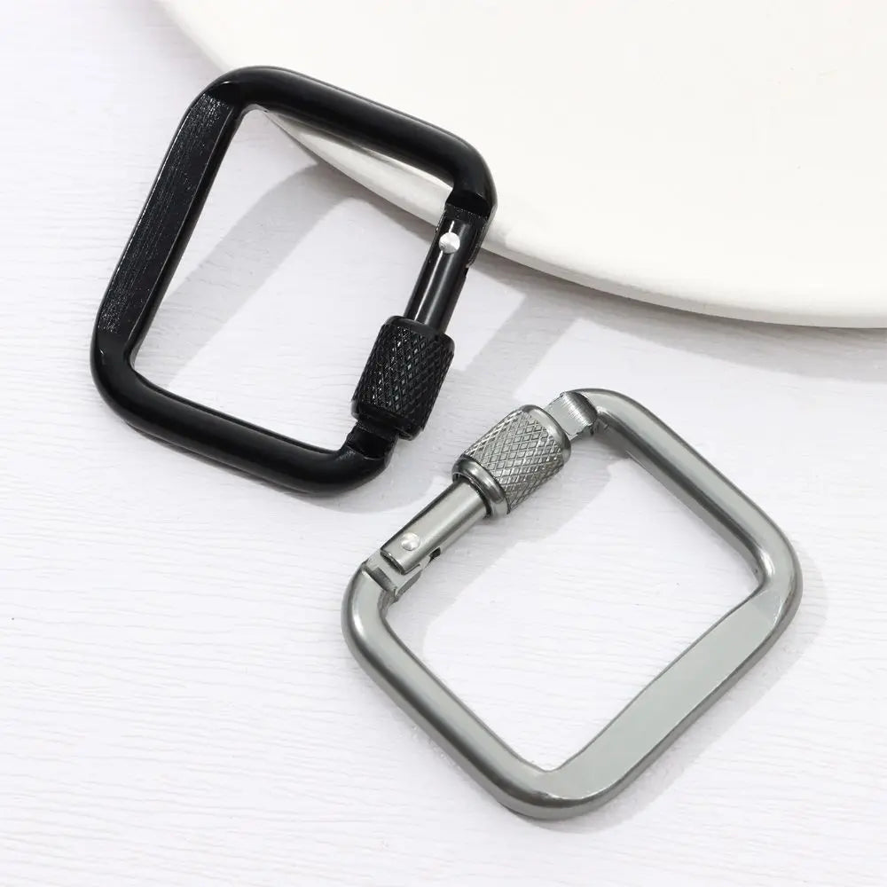 1pc Triangle/Square Carabiner Outdoor Camping Hiking Keychain Snap Clip Hook Kettle Buckle Carabiner Accessories Aluminium