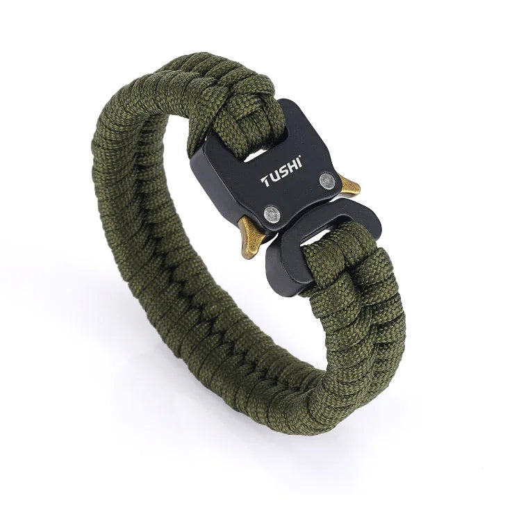 Cobra Buckle Bracelet Wilderness Survival Emergency Weaving Seven Core Umbrella Rope Outdoor Tool Multi functional Bracelet