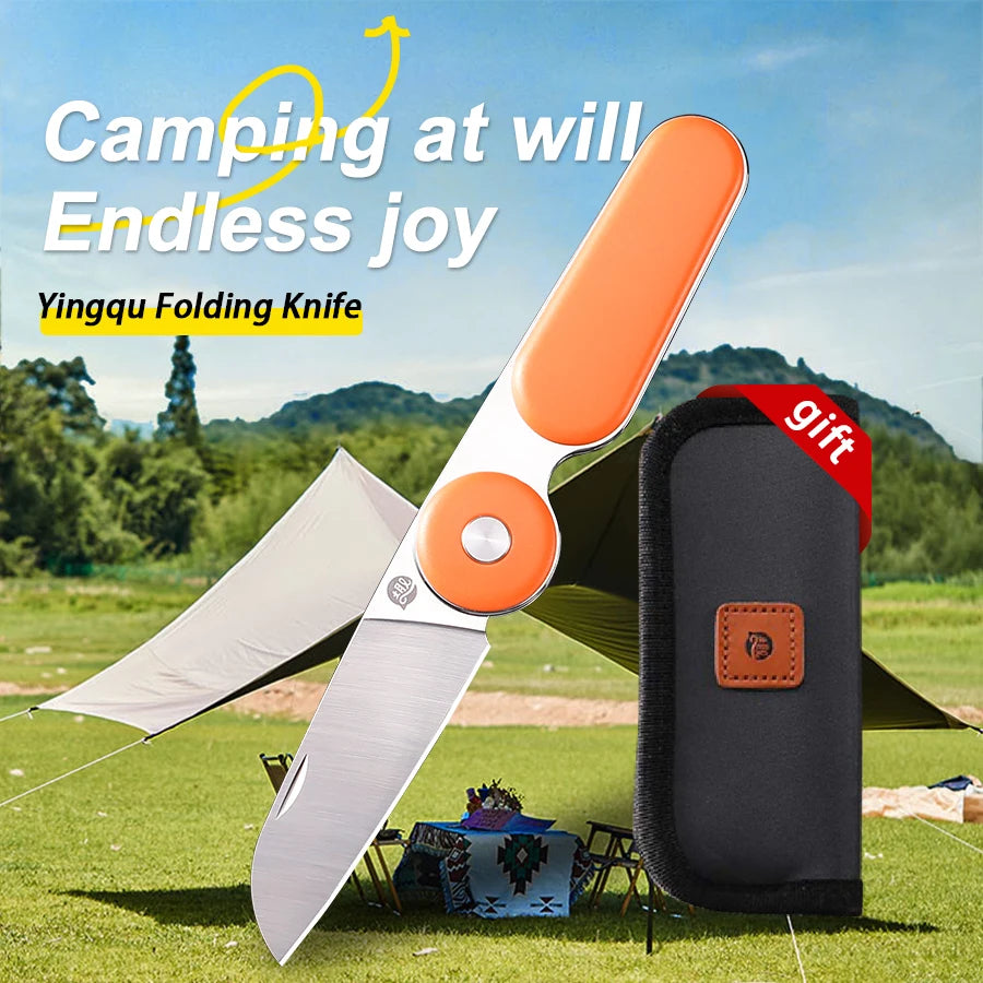 YingQu CP58 Folding Knife Mini Pocketknives edc Small Knives Fruit Knife Foldable Kitchen Tool Camping Survival Hunting