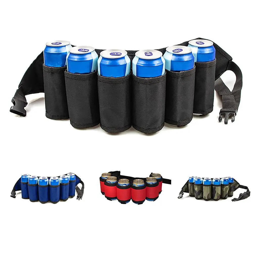 Climbing Camping Hiking Holster Portable Bottle Waist Beer Belt Bag Wine Bottles Beverage Can Holder Hanging Organizer drop ship