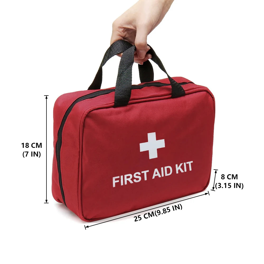 All Purpose First Aid Kit Emergency Medical Portable Bag for Outdoor Camping Hiking Home Emergency Rescue Equipment Supplies