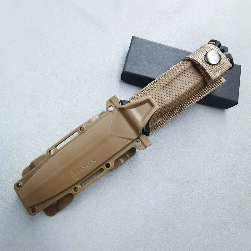 GB Stainless Steel Outdoor Survival Knife Portable Camping Pocket Knife Military Tactical Knives Bushcraft Survival Hunting EDC