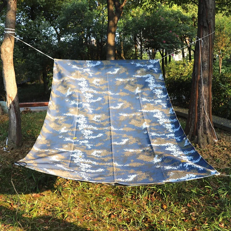 Camouflage Oxford Tarpaulin Rainproof Cloth 450GSM Outdoor Heavy Duty Truck Shelter Cover PVC Camping Tent Sail Boat Tarps Canva