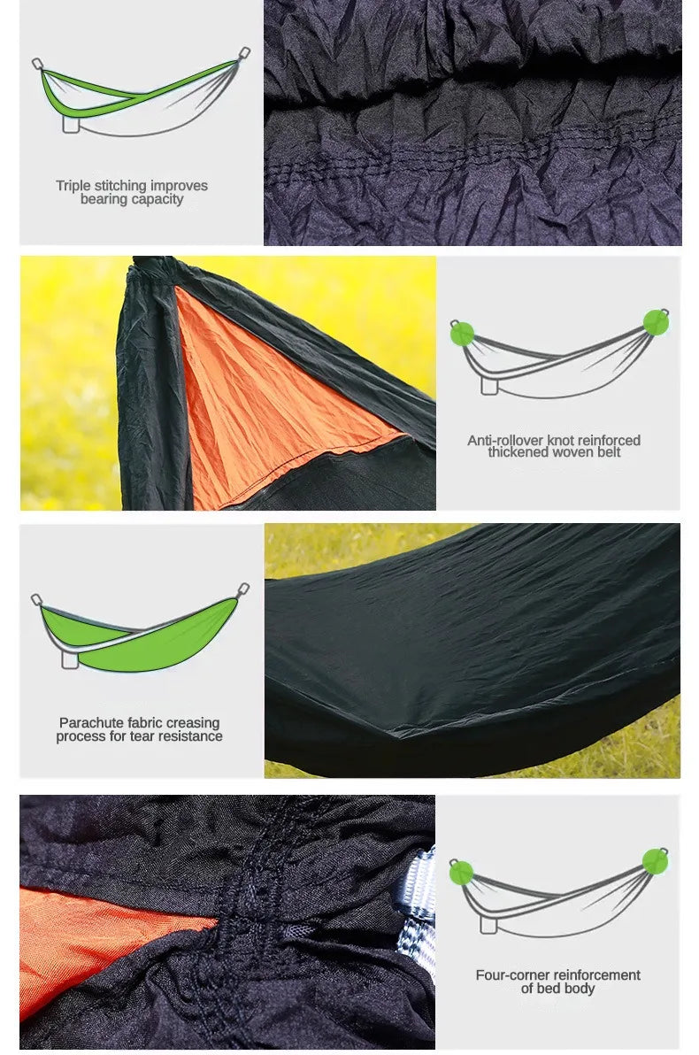 Camping Hammock Single Portable Hammocks ,Great for Outdoor,Indoor,Camping,Portable for Travel/Backpacking/Beach/Backyard