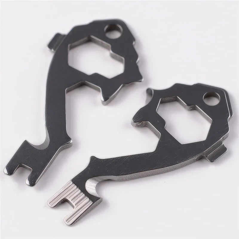 20 In 1 EDC Multi Tool Pocket Outdoor Camping Survival Kit Wrench Opener Portable Tools Screwdriver Keychain Key Hanging