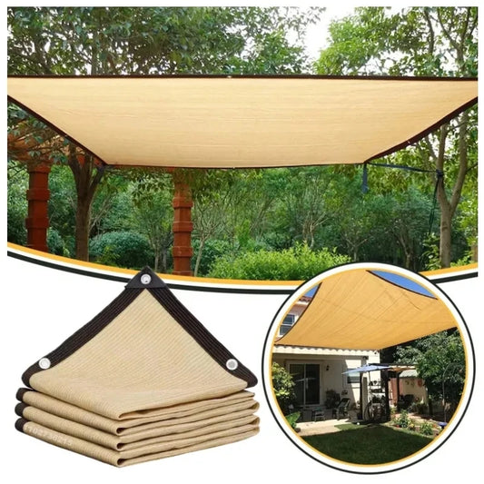 Outdoor Waterproof Garden Shading Net, Terrace Awnings, Camping Shade Cover Mesh, UV Protection, HDPE Sunscreen Fabric, Shade