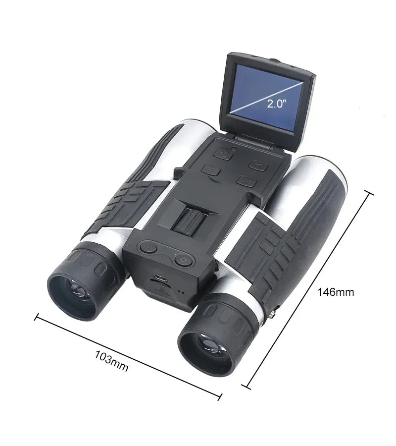 12x32 Digital Telescope 2.0" LCD Screen Binocular Telescope HD Digital Camera Photo Video-recording Outdoor Binoculars