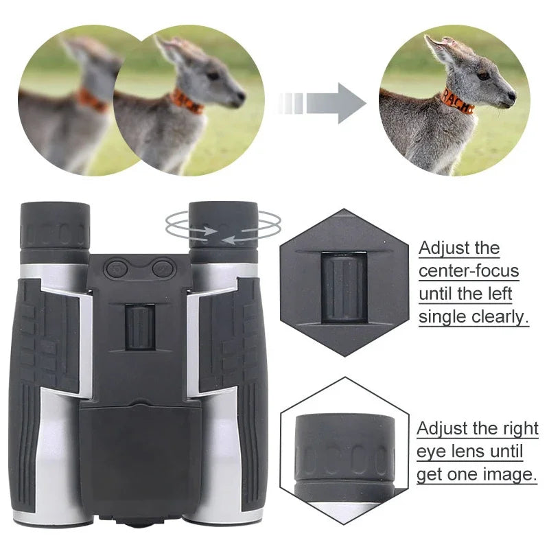 12x32 Digital Telescope 2.0" LCD Screen Binocular Telescope HD Digital Camera Photo Video-recording Outdoor Binoculars