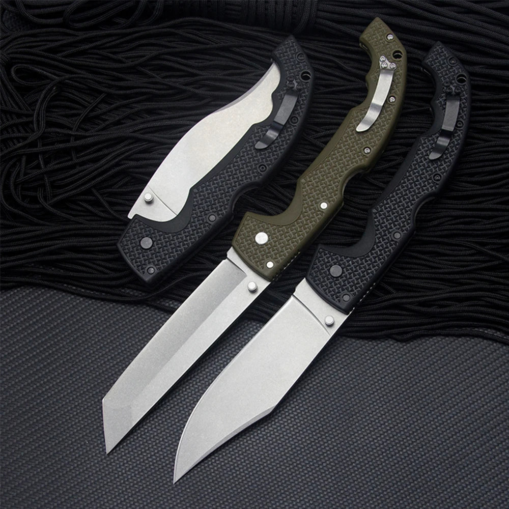 Voyager 12.26'' Large Multipurpose Combat Folding Knife 9cr18mov Blade Outdoor Military Survival Rescue Hunting Knives EDC Tools