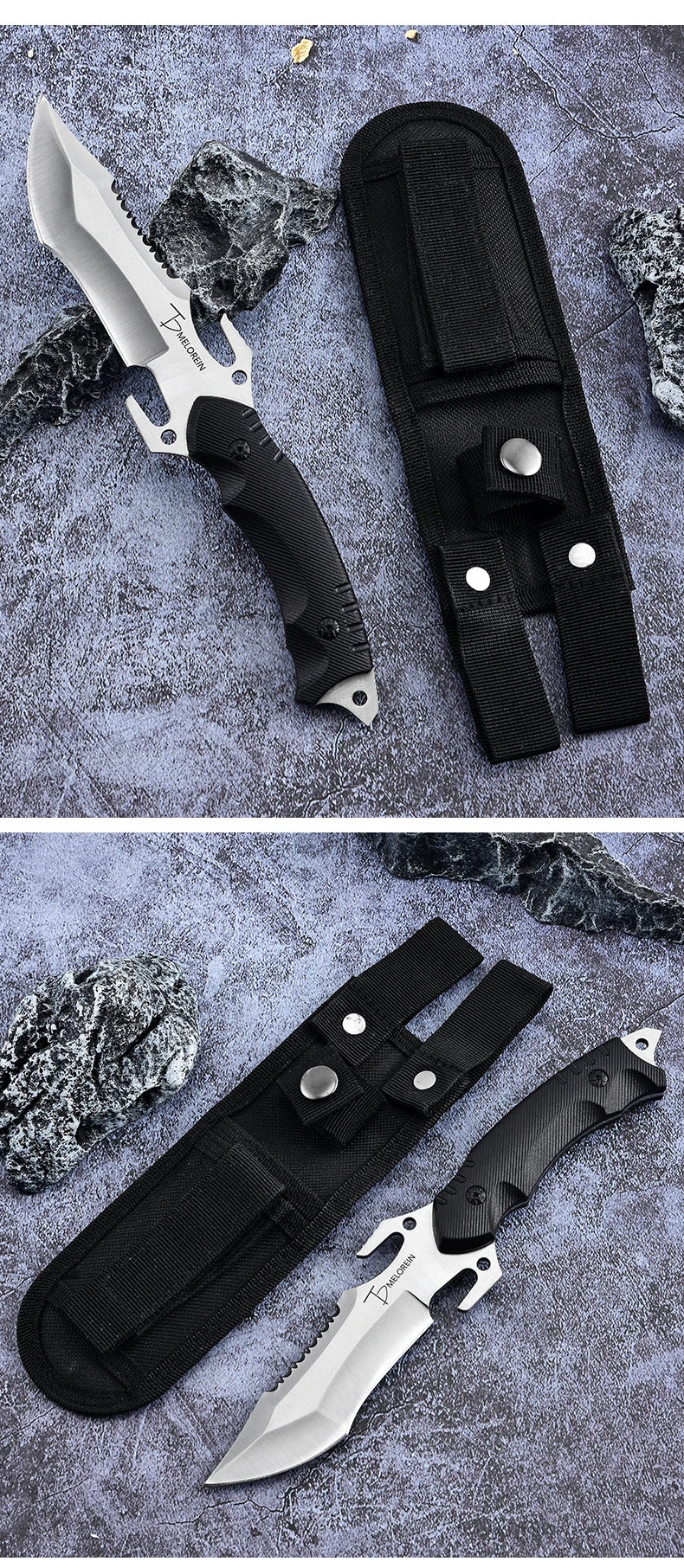 Straight knife outdoor tool portable pocket knife survival knife military knife outdoor hunting tactics high hardness survival k