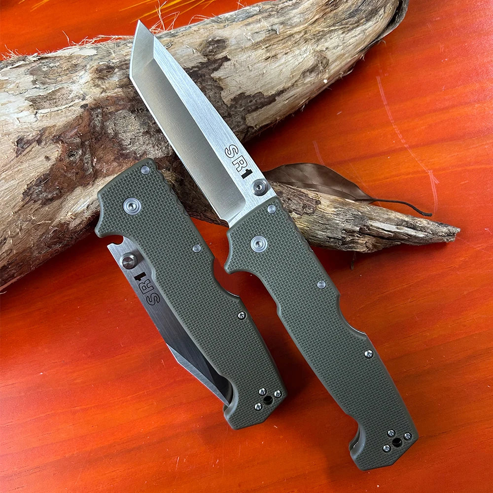 SR1 Outdoor Pocket Folding Knife Cold Tanto Knives S35VN Steel Blade Tactical Survival Quick Hunting Large Knives EDC Tools