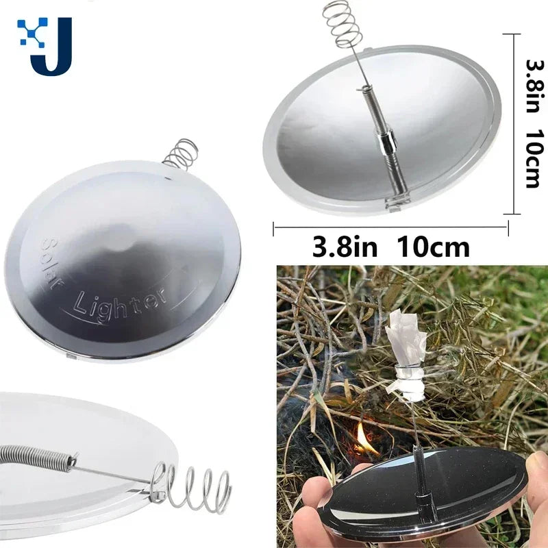 Solar Lighter Outdoor Camping Survival Fire Starter Emergency Tool Outdoor Waterproof & Windproof