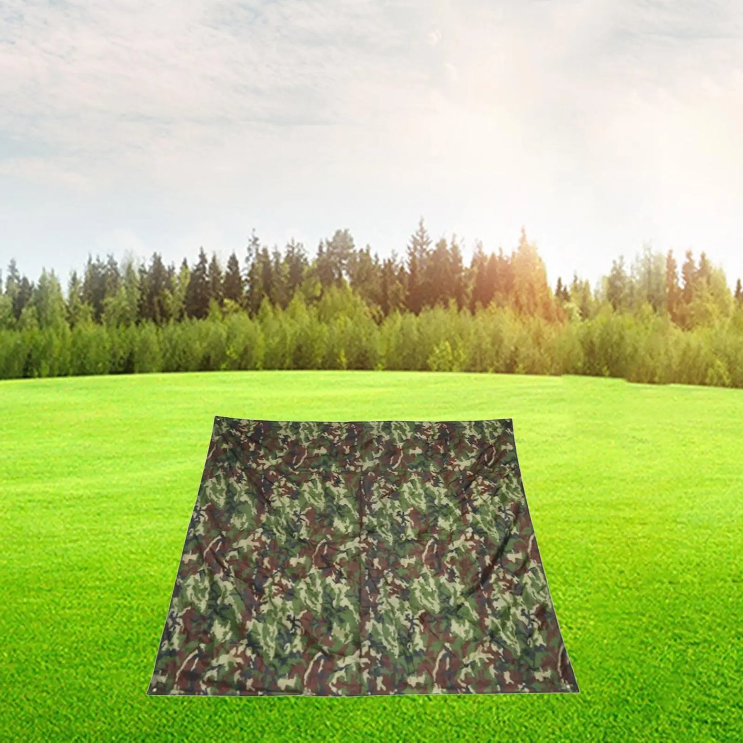 Ground Sheet Hiking Camping Tarp Tent Footprint Jungle Camo 1.5x2m