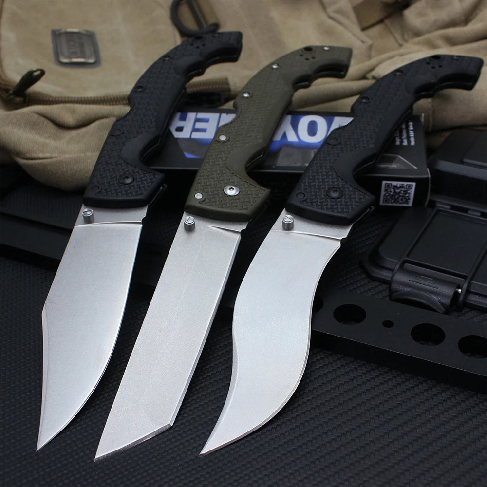 Voyager 12.26'' Large Multipurpose Combat Folding Knife 9cr18mov Blade Outdoor Military Survival Rescue Hunting Knives EDC Tools