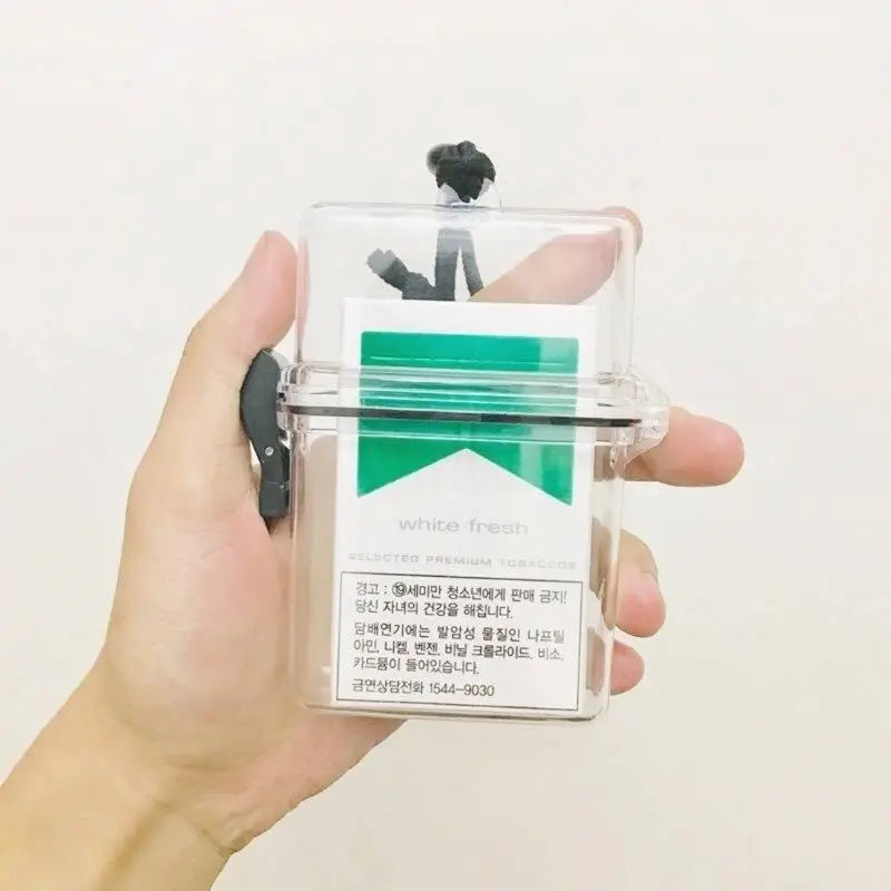 Cigarette for Case Box Chain Neck-hung Plastic Transparent for Camping, Rafting Drop Shipping