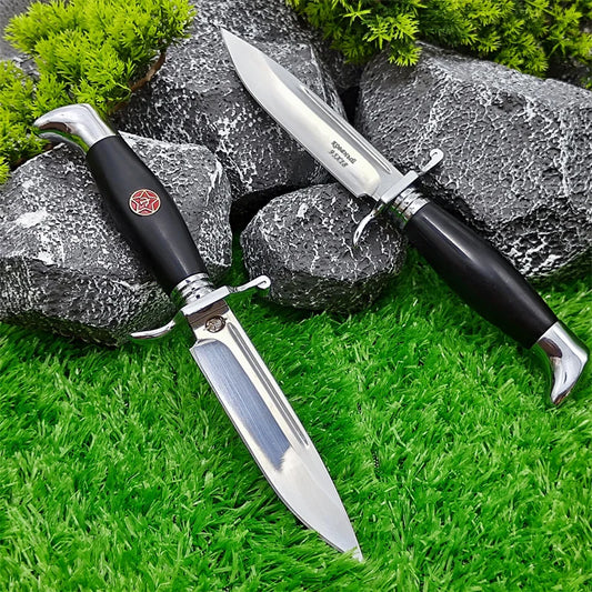 Russian Nkvd Ussr Finka NKVD Fixed 440C Blade Knife Hunting Self Defense EDC Outdoor Survival Tactical Military Knife