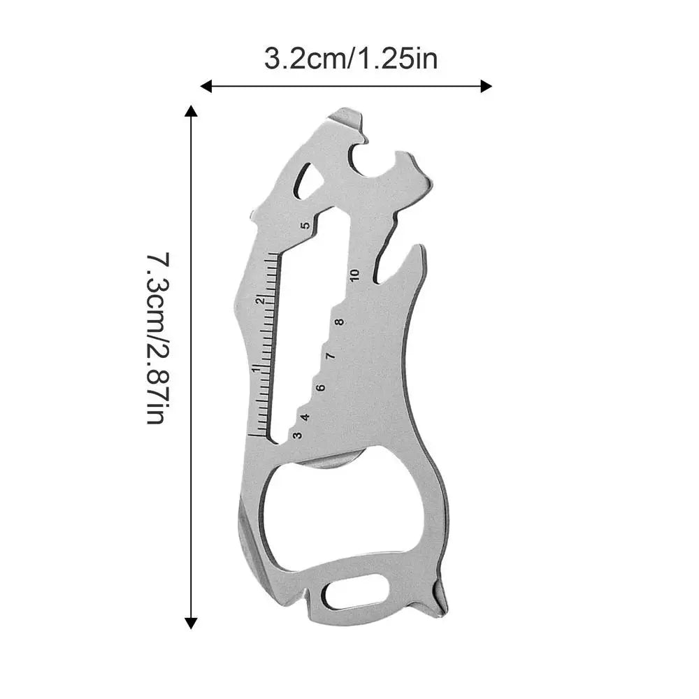 EDCs Mini Multi-Tool Bear Credit Card Tool Bottle Opener EDCs Mini Multitool Keychain Beer Opener Survival Tool For Journey