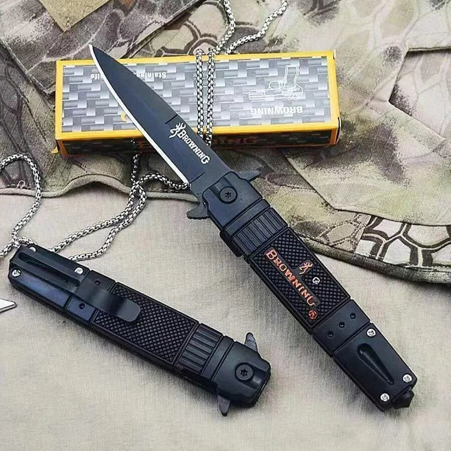 BN K007 Portable Pocket Knife, With Broken Window, Suitable For Camping Barbecue Hunting, Wilderness Survival Carry Tool