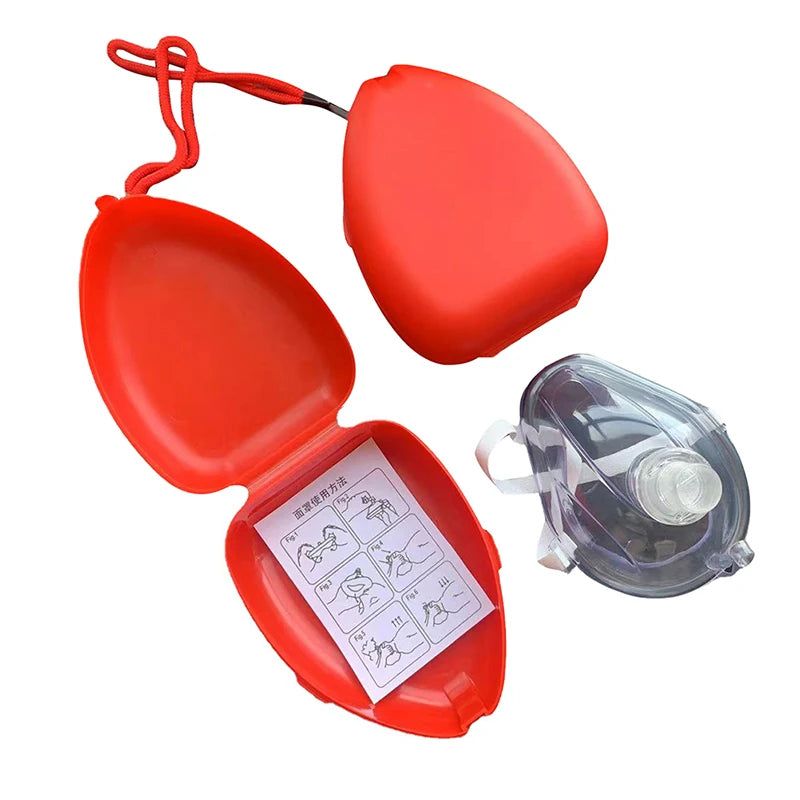 1Pc Artificial Respiration One-Way Breathing Valve Mask First Aid CPR Training Breathing Mask Protect Rescuers Mask Accessories