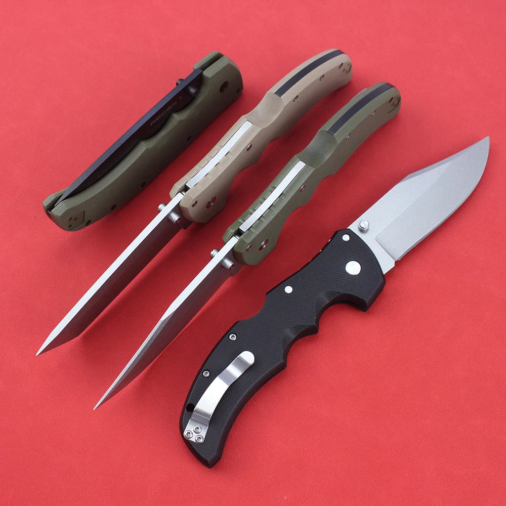 New Cold Pocket Folding Knives RECON 1 S35VN Steel Outdoor Military Tactical Survival Knife Portable G10 Handle Hunting Knife