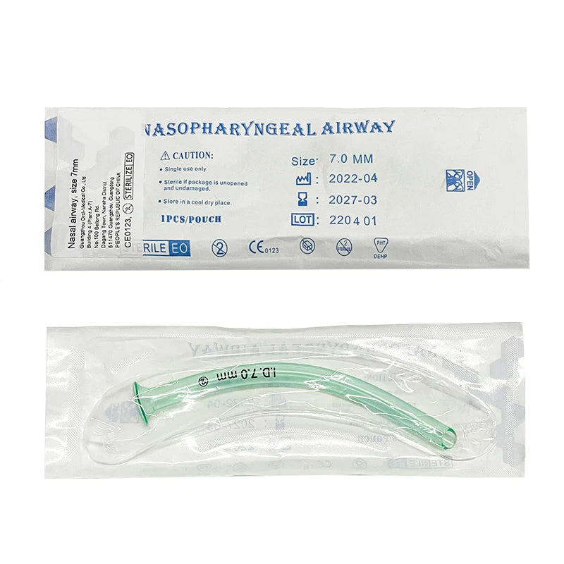 7mm Nasopharyngeal Airway Disposable Medical NPA Catheter For Nasal Airway Management First Aid Emergency