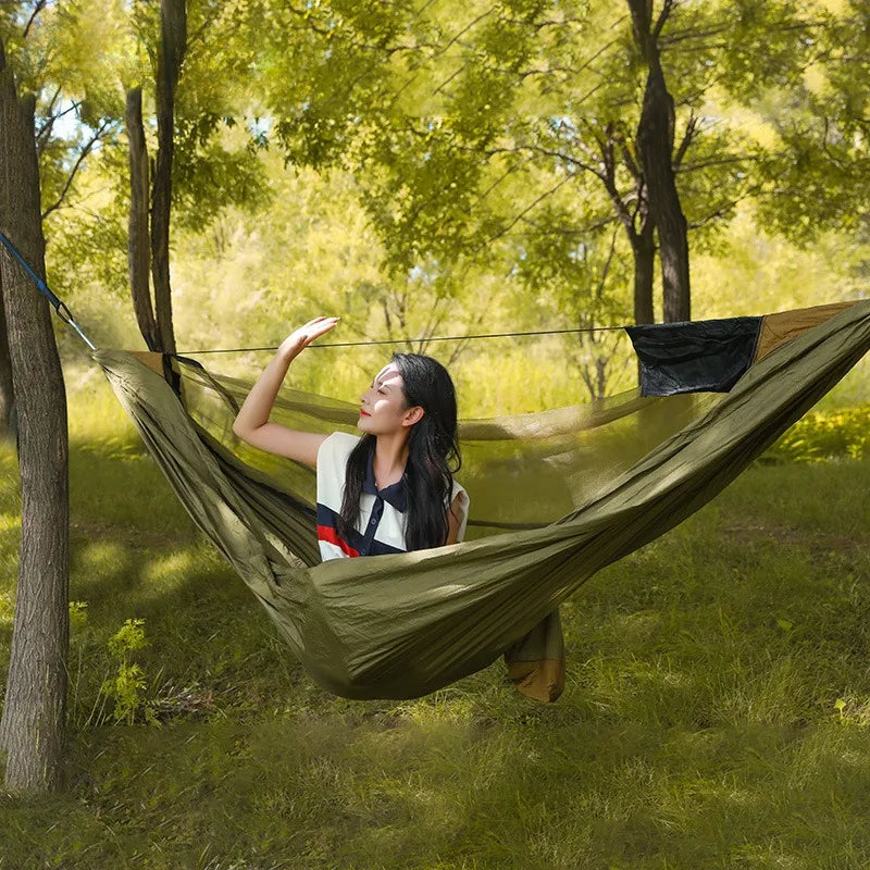 Camping Hammock Single Portable Hammocks ,Great for Outdoor,Indoor,Camping,Portable for Travel/Backpacking/Beach/Backyard