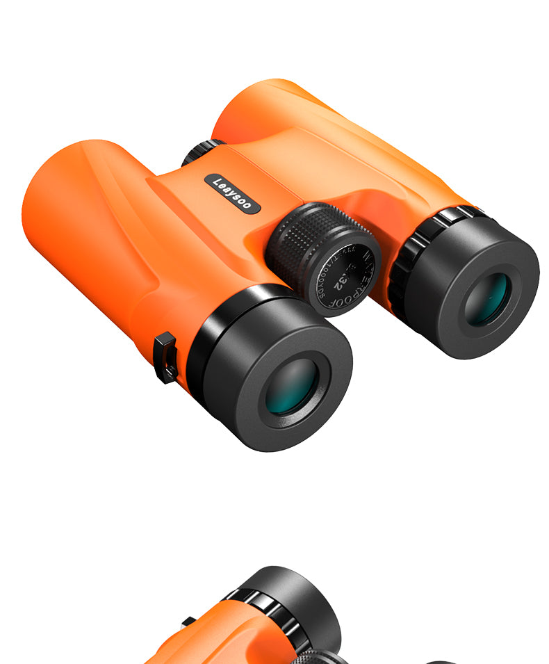 WENHAO 8X32 binoculars Orange HD high power external portable waterproof upgraded large eyepiece outdoor adventure concert