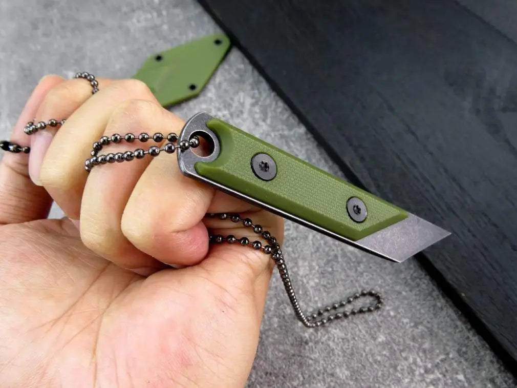 Eafengrow  C1146 Fixed Blade Knife 440C Blade G10 Handle EDC Tool Neck Knife for Camping Hiking Fishing with kydex Sheath