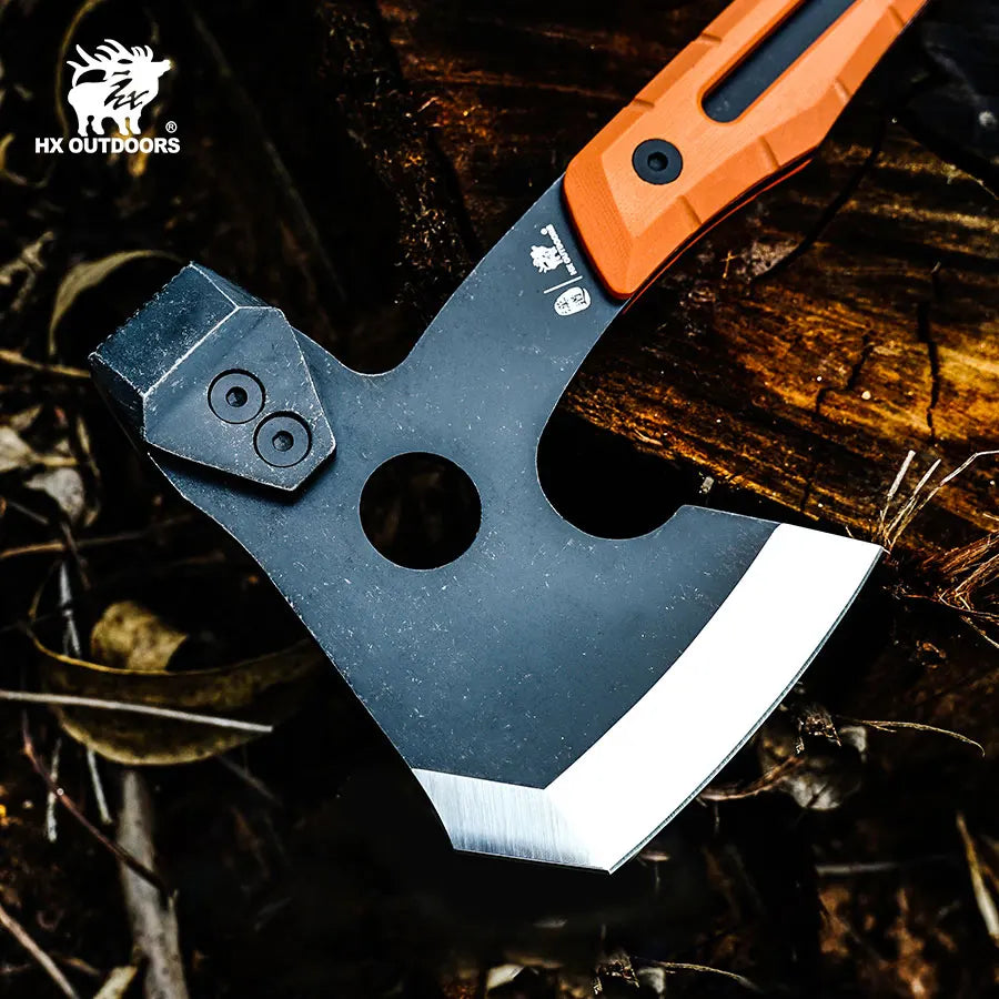 HX OUTDOORS Fire War Full Tang Camping Survival Touris Axe Hatchet Tactical  Multifunctional Hunting Tools Tomahawk Hammer