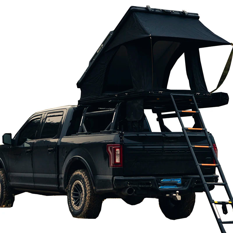 Car Roof Folding Tent Hard Shell Hydraulic Automatic Opening Camping Tent Aluminum Alloy Triangular Outdoor Car Tent