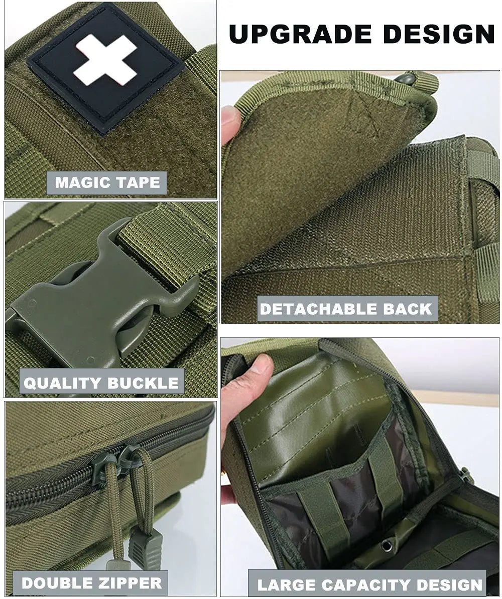 IFAK Molle Utility Bag Pouch Tactical First Aid Kit With Equipment Medical Supplies