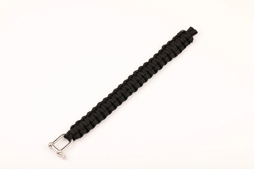 Paracord Survival Bracelet Alloy U-shape Buckle 4mm 7 Strand Weaving Rope Multi-function Outdoor Camping Emergency Tools For Men