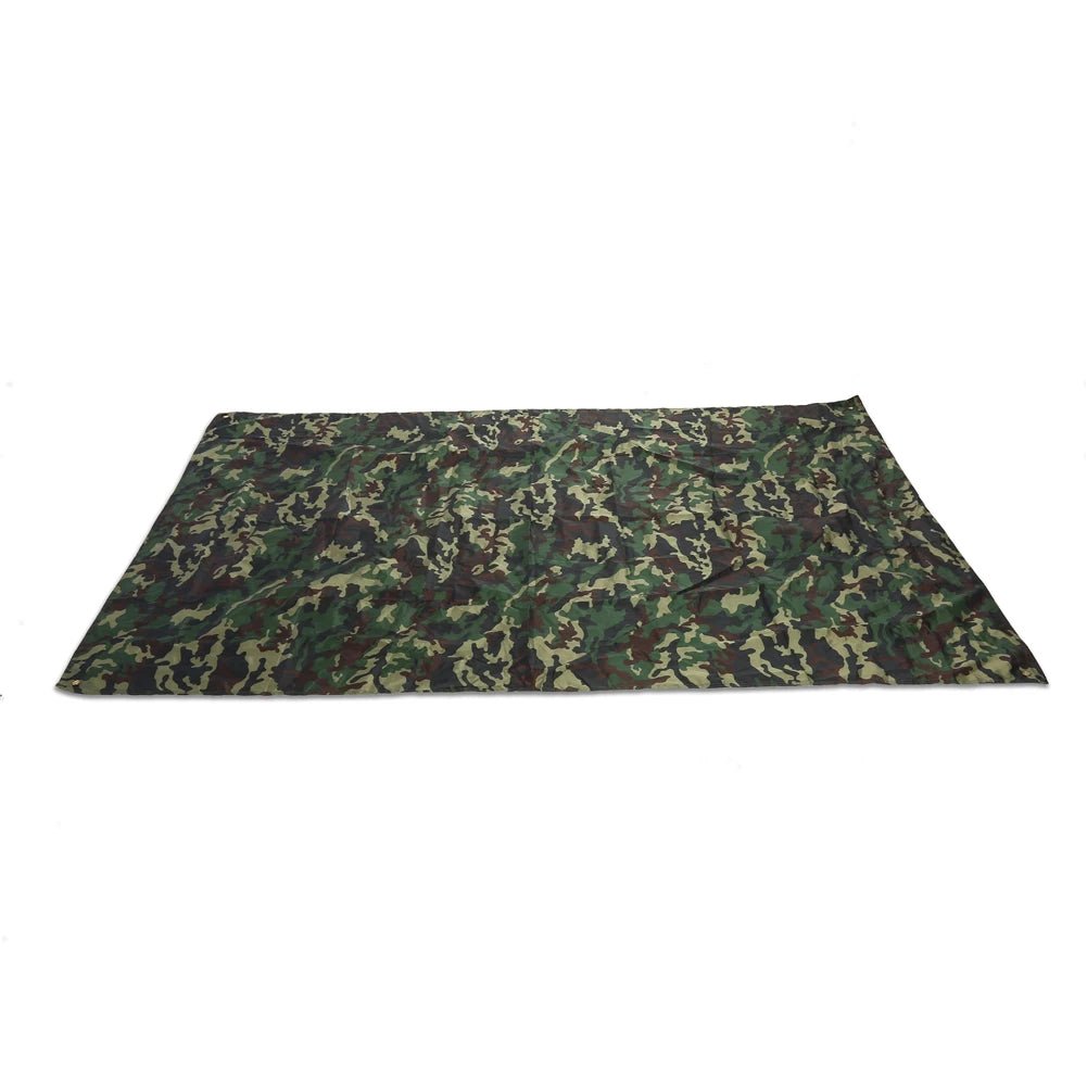 Outdoor Tarp Shelter, Camouflage Outdoor Rainproof Mat, Lightweight Tarp Shelter for Camping, Traveling - 3x2.9m UV Protection