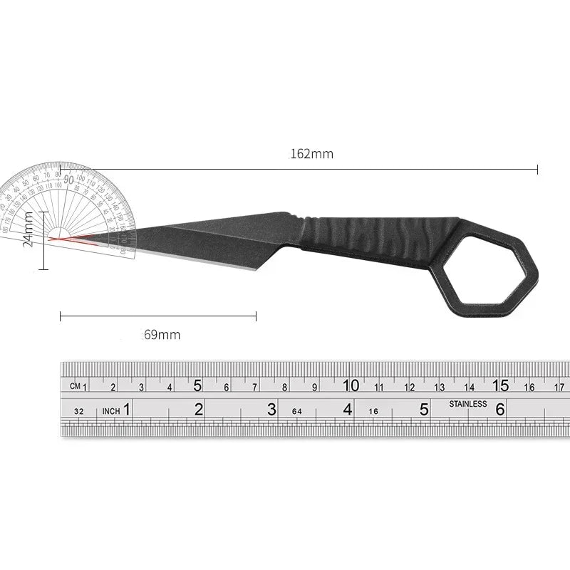 2024 new outdoor mini necklace knife, portable edc camping survival knife, high hardness and durable multi-functional knife