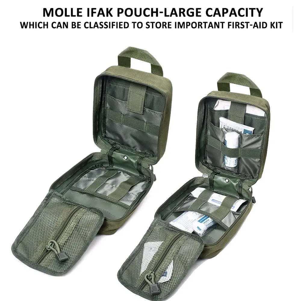 IFAK Molle Utility Bag Pouch Tactical First Aid Kit With Equipment Medical Supplies