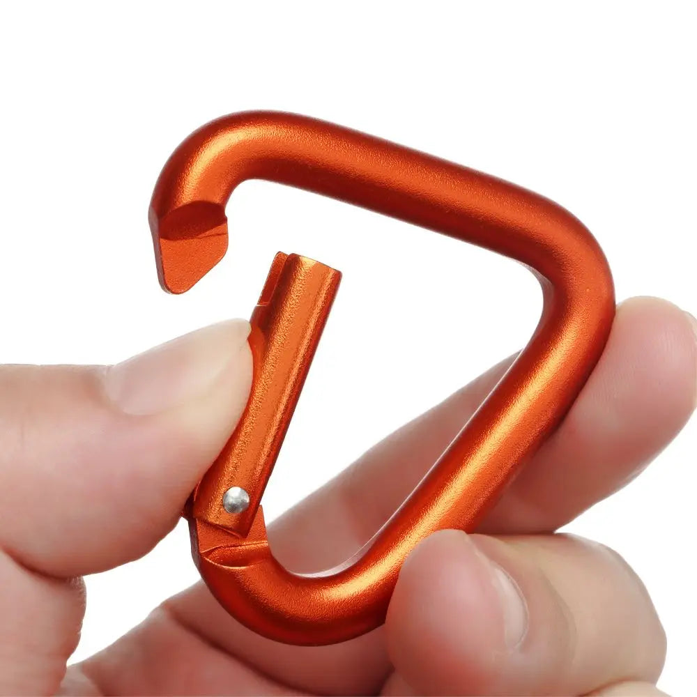 1pc Triangle/Square Carabiner Outdoor Camping Hiking Keychain Snap Clip Hook Kettle Buckle Carabiner Accessories Aluminium