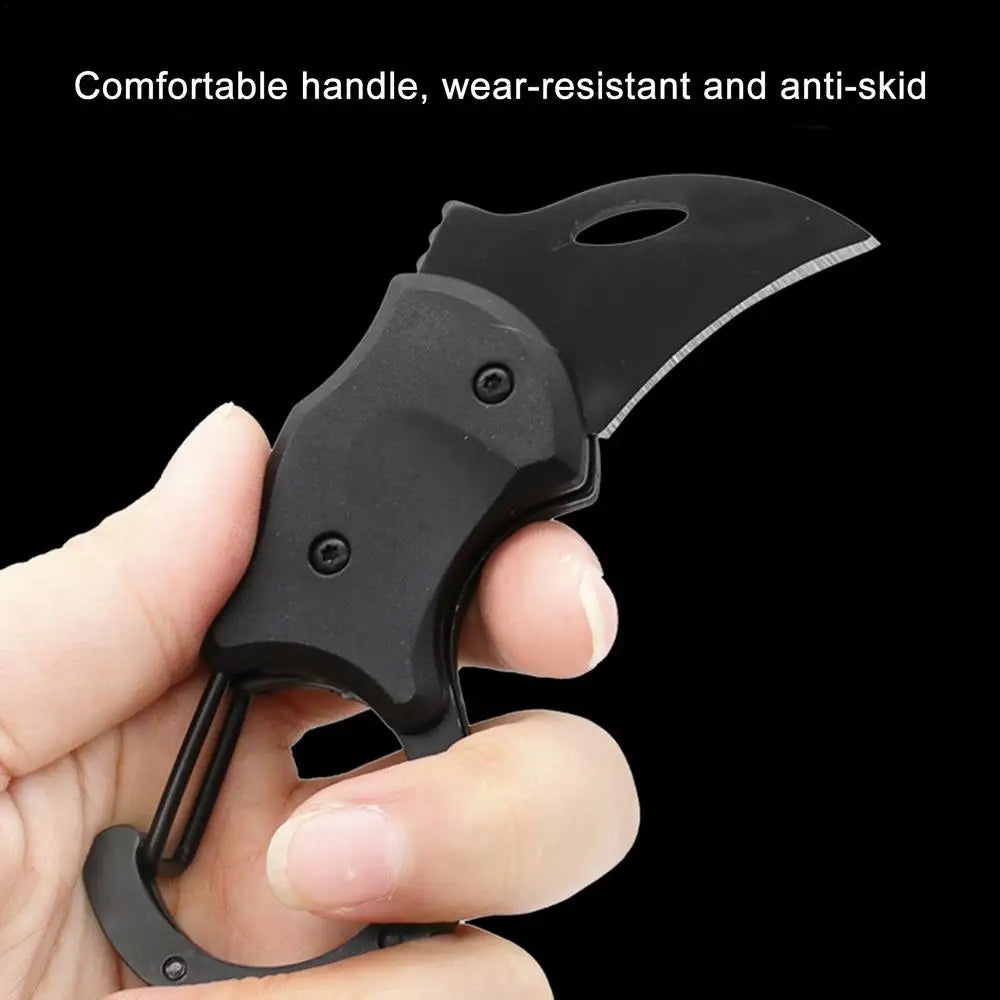 Keychain Pocket Knife Little Carabiner Knife Survival Gear Self Defense Tools Pocket Knives Folding Cutter for Outdoor Hiking