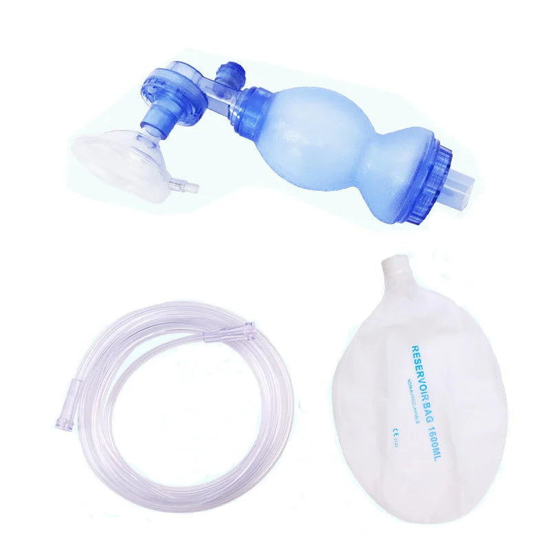 First Aid Manual PVC Adult/Child/Infant Resuscitation Ambu Bags 2000ml/1600ml Reservoir Bag Emergency Self-help Rescue Tool