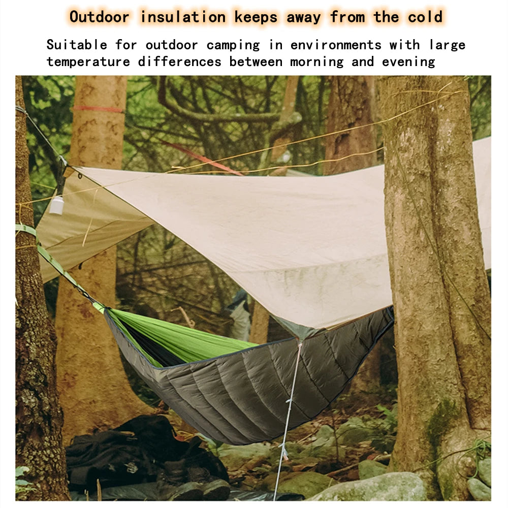 Portable Multifunctional Winter Windproof Warm Sleeping Bag Hammock Outdoor Camping Hammocks Swing Cotton Underquilt Warm Cover