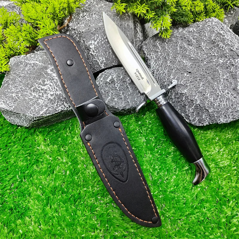 Russian Nkvd Ussr Finka NKVD Fixed 440C Blade Knife Hunting Self Defense EDC Outdoor Survival Tactical Military Knife