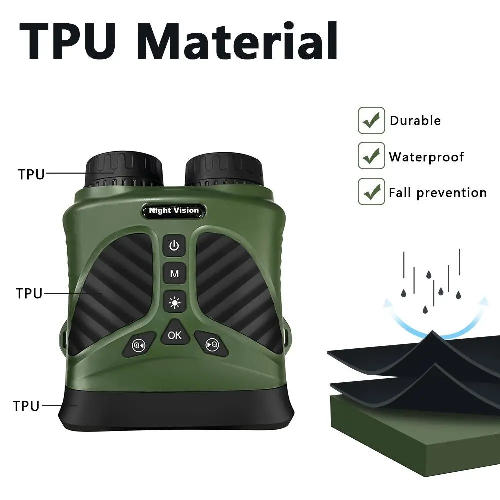 DT39 2.5K UHD 40M Pixels Binoculars Telescope 10X Optical 8X Zoom Digital 300M Infrared Night Vision for Hunting Camping