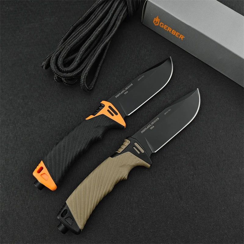 High quality military fixed blade Outdoor Hunting Camping Combat Knife Survival Knife Bear Grills Ultimate 7Cr13 blade