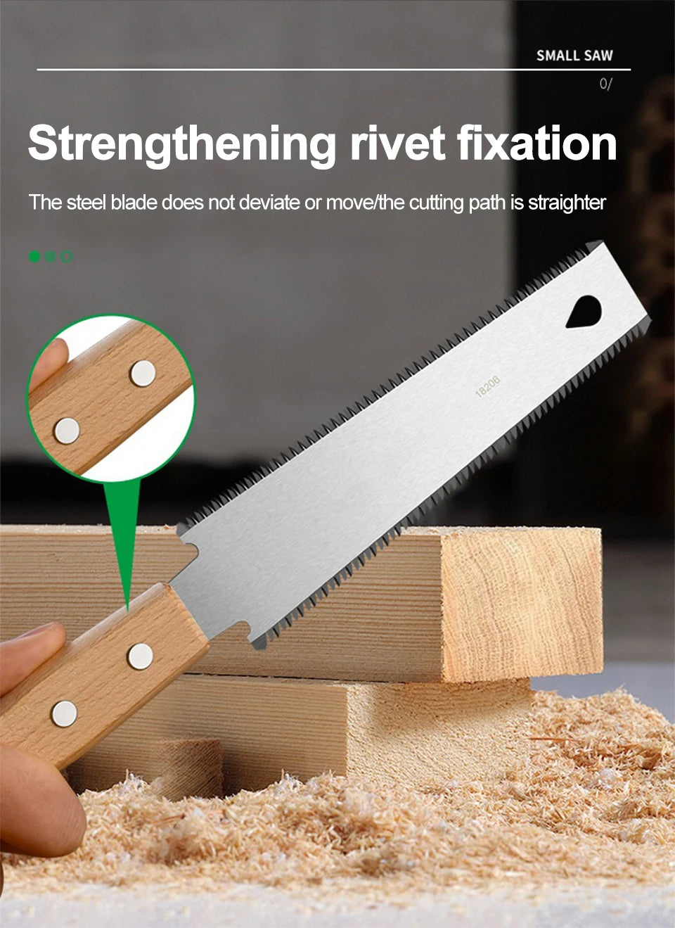 Japanese Style Hand Saw Single/Double Sided Fine Tooth Wood Saw SK5 Steel Flexible Hand Saw Garden Hand Tool for Woodworking