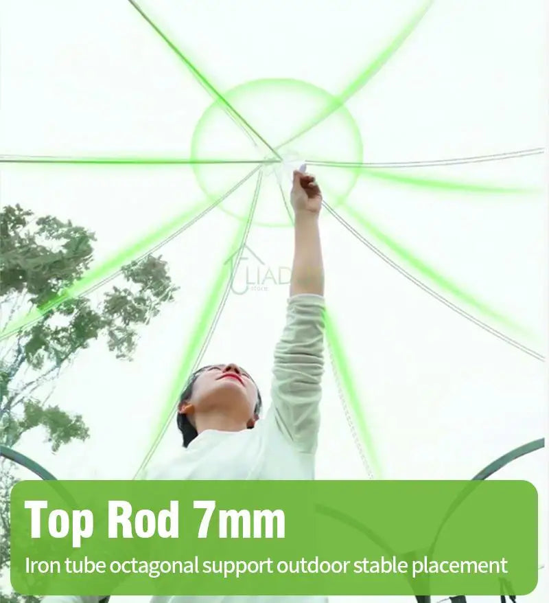 Camping Tent Star Transparent Folding 4-8 Person Portable Spherical Tent Outdoor Thickening Rain/Windproof Quick Opening Tent